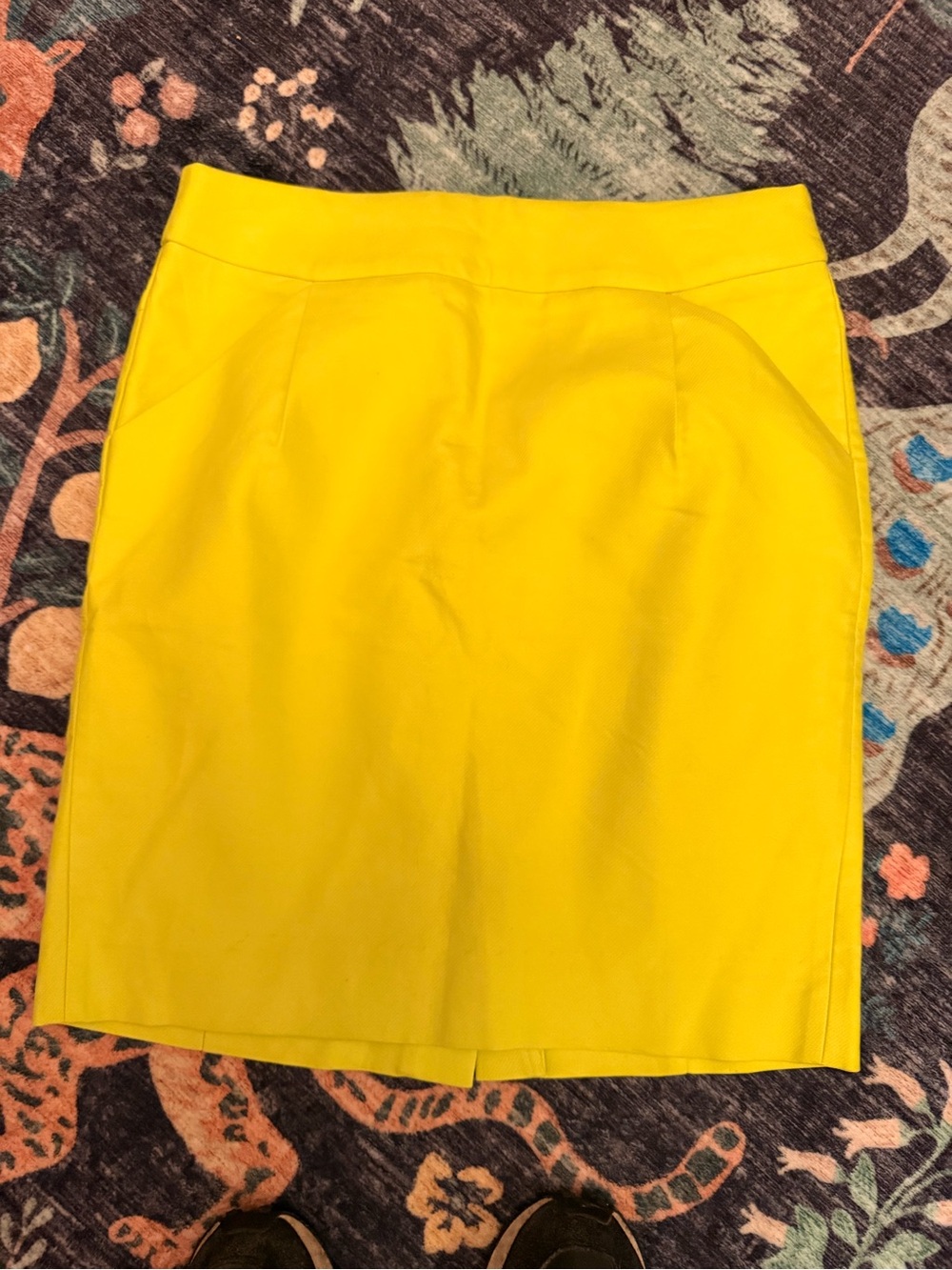 J. Crew Bright Yellow Pencil Skirt